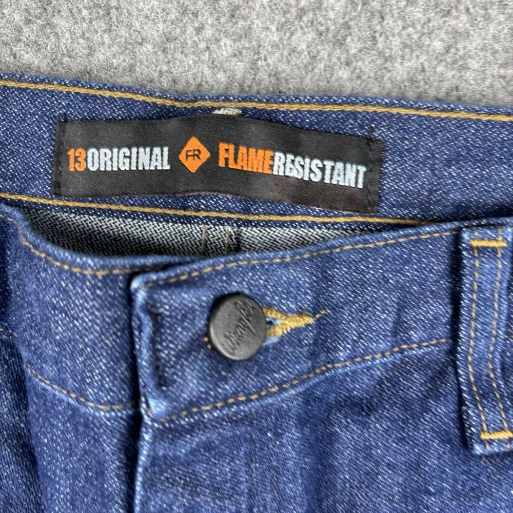 Wrangler Fr Jeans Mens 36x32 New With Tags Cat 2 Flame Resistant Blue Denim Work